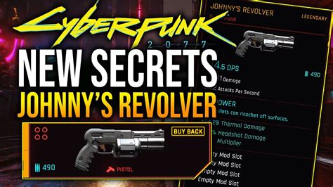 New Secret Johnny Silverhand Revolver In Cyberpunk Latest Patch