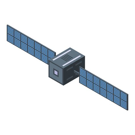 Space Satellite Icon Isometric Style Vector Art At Vecteezy