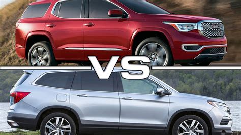 Gmc Acadia Vs Honda Pilot Youtube