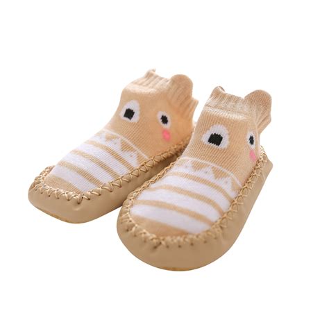 Baby Boys Girls Cartoon Floor Non Slip Walking Shoes First Kids Shoes