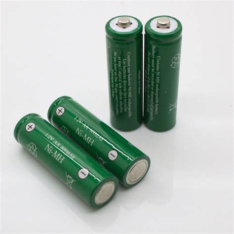 Aa Ni Mh 600mah Rechargable Batteries Perfect For Solar Powered Units 4 Pack Home