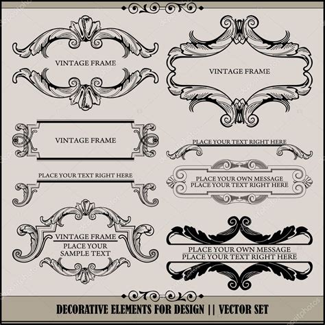 Vector Set Calligraphic Design Elements And Page Decoration Lots Of