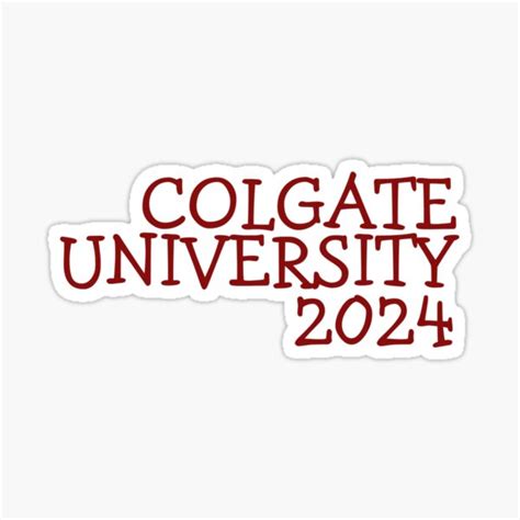 Colgate University 2024 Sticker By Mayaf08 Redbubble