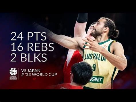 Xavier Cooks 24 Pts 16 Rebs 2 Blks Vs Japan World Cup 2023 YouTube