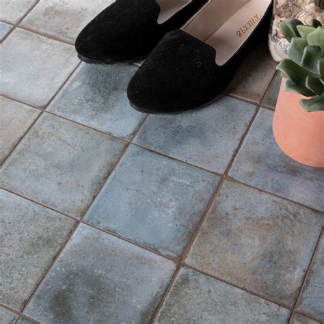 Kings Etna Blue 13 1 8 In X 13 1 8 In Ceramic Floor And Wall Tile