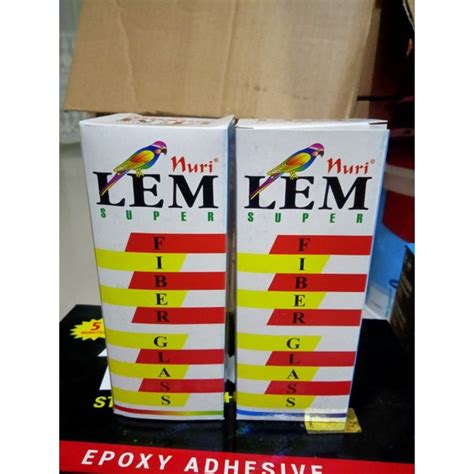 Jual Lem Nuri Lem Super Fiber Glass Lem Kayu Asbes Dan Logam Shopee