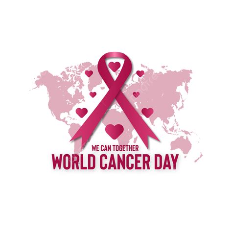 World Cancer Day Vector Hd Images World Cancer Day With Map Png Hiv Cancer Day Creative Png