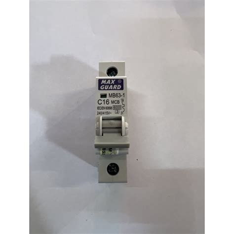 SIRIM APPROVED MAXGUARD MCB 1 POLE MCB 6A 10A 16A 20A 32A Miniature