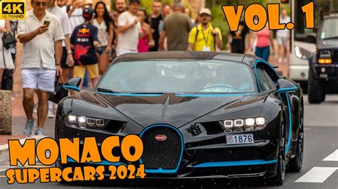 SUPERCARS IN MONACO 2024 VOL 1 2x SP2 Monza 3x Chiron F50 Etc