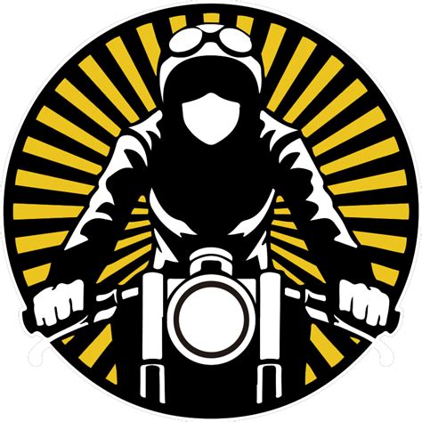 Motocyclist Vintage stickers - TenStickers