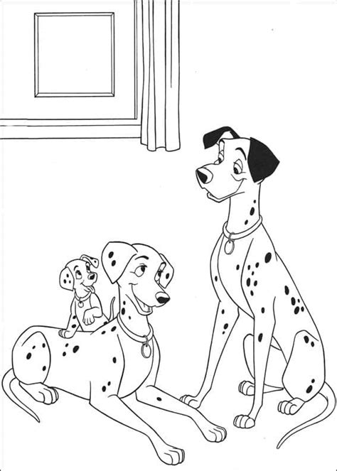 Coloriage Perdita Et Pongo De Les Dalmatiens T L Charger Et