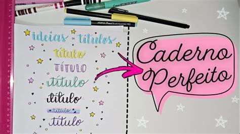 Ideias De TÍtulos Tumblr Para Decorar Seu Caderno Títulos Lindos Amendoplay Youtube