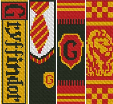 Harry Potter Cross Stitch Hogwarts Cross Stitch Gryffindor Etsy