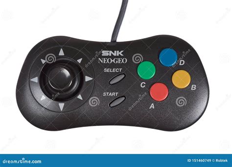 A Close Up Of The Snk Neo Geo Video Game Controller Editorial Stock