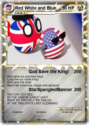 Pokémon Red White and Blue - God Save the King! - My Pokemon Card