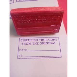 Shop Certified True Copy Stamp For Sale On Shopee Philippines