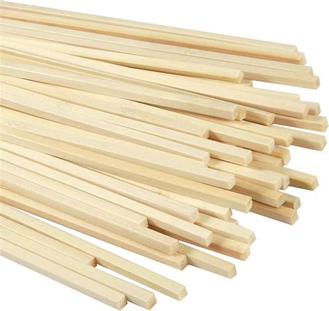 Bastoncini Bamboo Pcs Bastoncini Legno Per Lavoretti Strisce Di