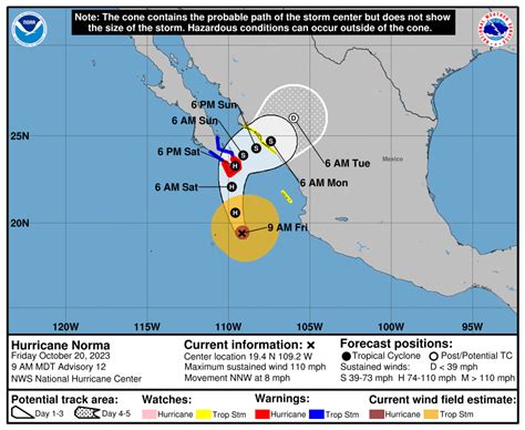 Hurricane Norma heads for Mexican resorts, as Tammy becomes hurricane ...