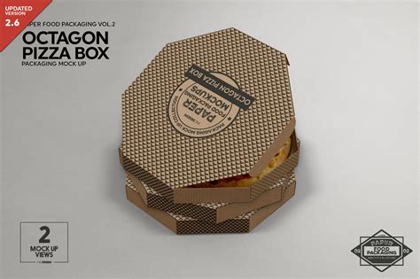 Octagon Pizza Box Packaging Mockup By INC Design Studio TheHungryJPEG