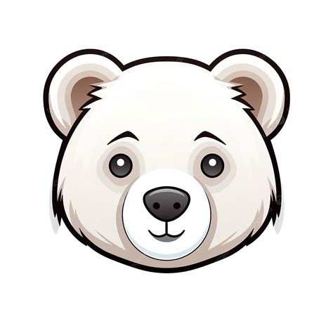 Cute Polar Bear Face Bear Face Cute PNG Transparent Image And