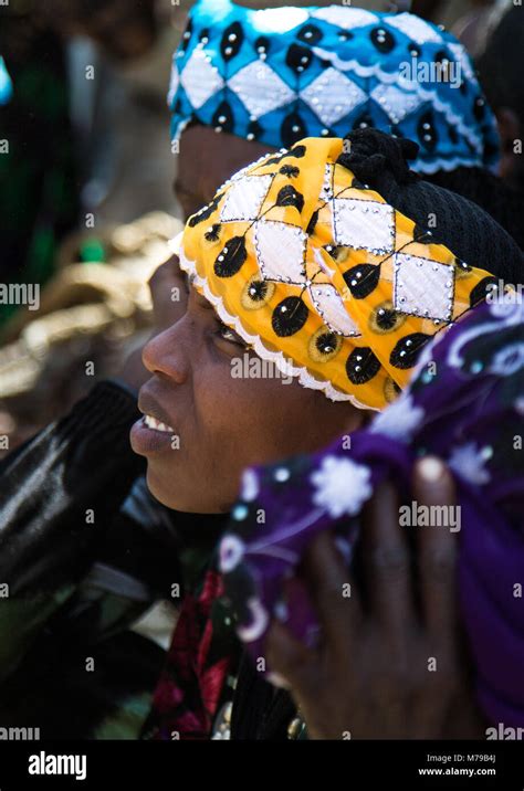 Oromo Women With Colorful Headscarf On A Market Day Oromo Sambate