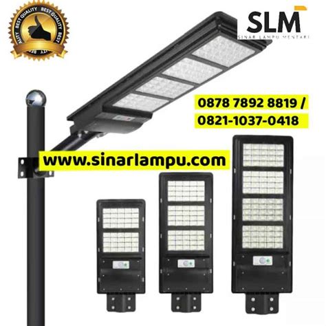 Lampu Jalan All In One W W W W Sinar Lampu Mentari