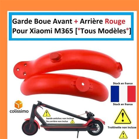 Garde Boue Xiaomi M Pro S Essential Rouge Personnalisation