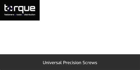 Universal Precision Screws Torque Expo