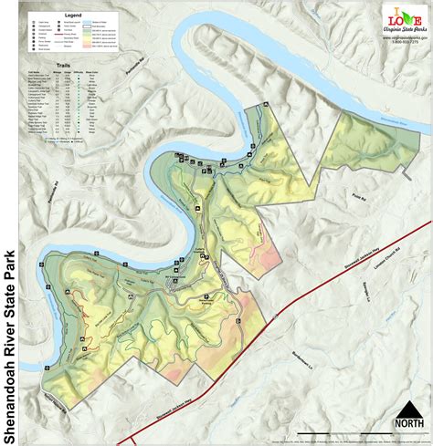 Shenandoah River State Park Map by Virginia State Parks | Avenza Maps