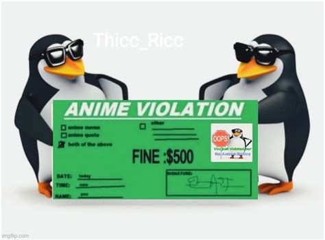 Anime Violation Imgflip