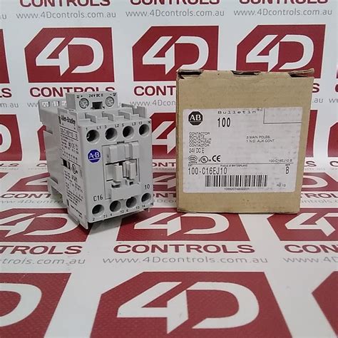 100 C16EJ10 Allen Bradley Contactor 16A 24VDC50 60Hz 3 N O