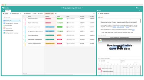 Airtable - Project Planning with Gantt Chart Template - Template Road