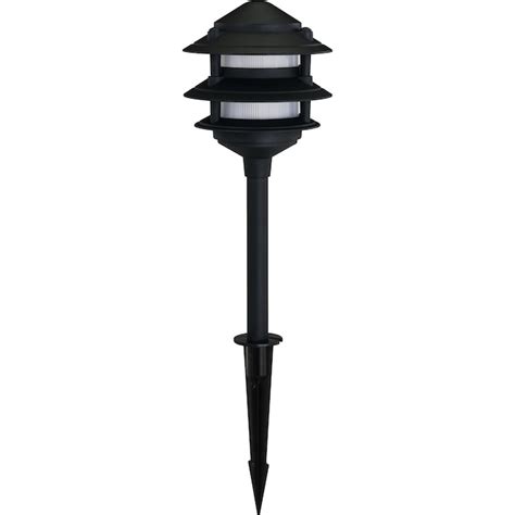 Portfolio 11 Watt Black Low Voltage Path Light In The Path Lights Department At