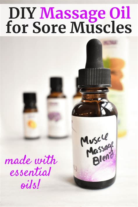 Essential Oils For Sore Muscles Diy Post Workout Massage Blend Diy