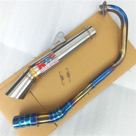 Jual Mm Big Elbow Bluegold Noo Lamlukka Exhaust Pipe Open Tmx