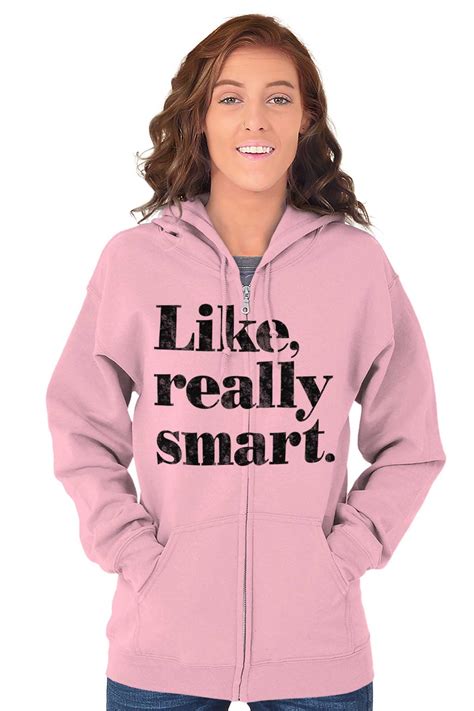 Like Really Smart Donald Trump Quote Zip Hoodie Sweatshirt Women Brisco