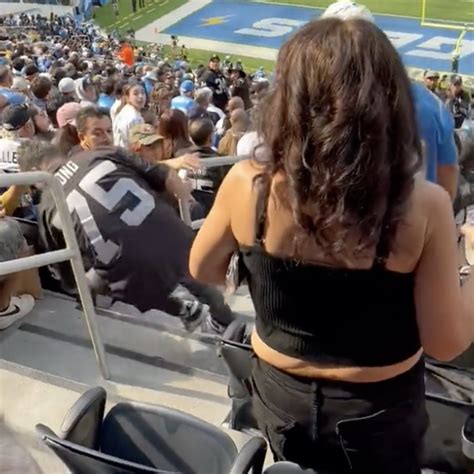 Raiders Fan Thrown Down Steps During Vicious Fight At Chargers Game