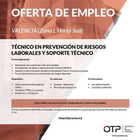 Empleo En Prevencionar Técnico En Prl Y Soporte Técnico Googl