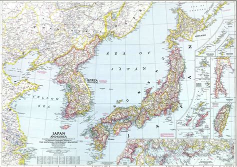 A National Geographic Map Of The Former Japanese Empire From December 1945 地図 韓国 地図 世界地理