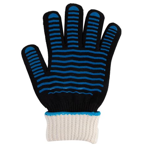 Aramid Fiber Silicone Cross Palm Anti High Temperature Bbq Glove