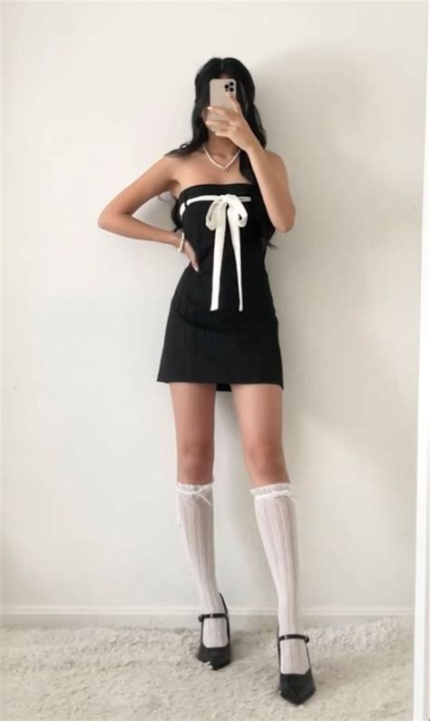 Bow Mini Dress Fitsandbits On TikTok In 2024 Girly Outfits Outfits