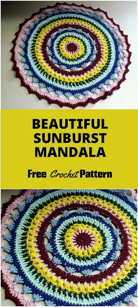 60 Free Crochet Mandala Patterns DIY Crafts