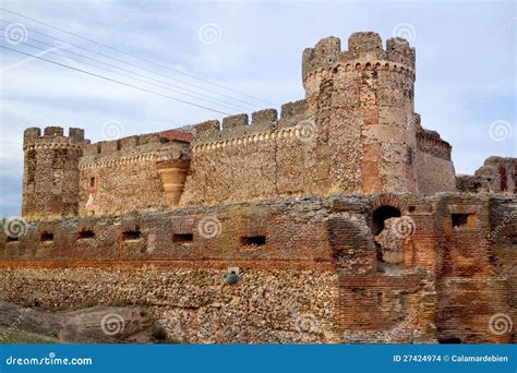 Ruin of castle in Avila stock photo. Image of fortification - 27424974