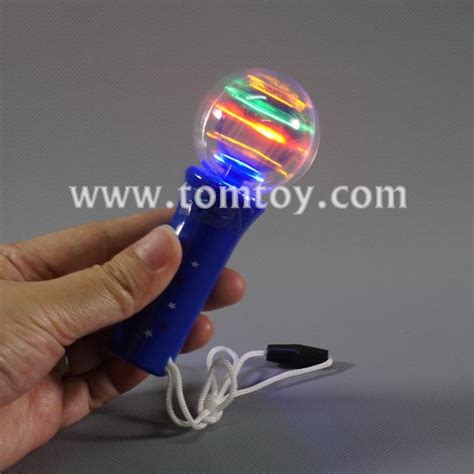 Led Colorful American Flag Spinning Wand Tomtoy