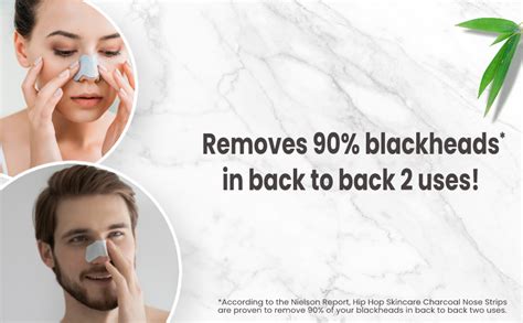 Hiphop Skincare Charcoal Nose Strips Combo For Men And Women Blackhead