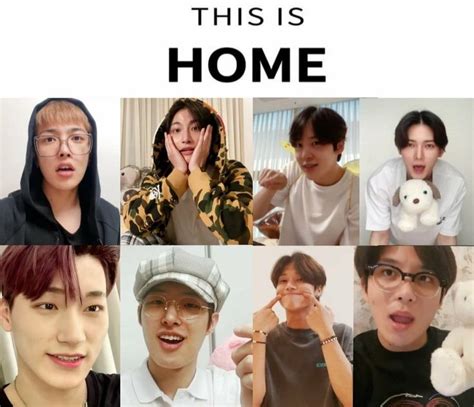 There Are Many People In This Collage With The Words Home On Them And