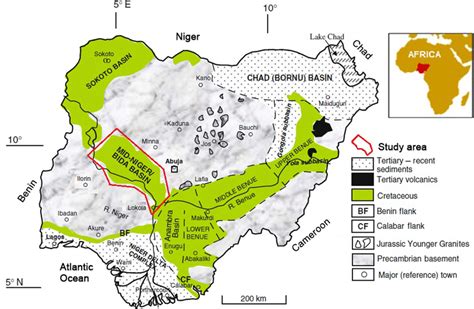 Geological Map Of Nigeria Showing Location Of The Bida Basin After Download Scientific Diagram