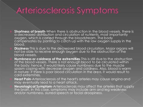 Effects of Arteriosclerosis