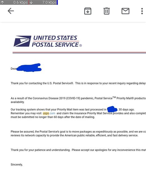 Is this the usual email they send for a missing package? : r/usps