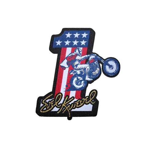 Evel Knievel Number One Patch — Evel Knievel Toys